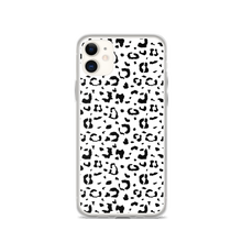 iPhone 11 Black & White Leopard Print iPhone Case by Design Express