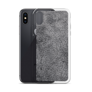 Soft Grey Fur Print iPhone Case by Design Express