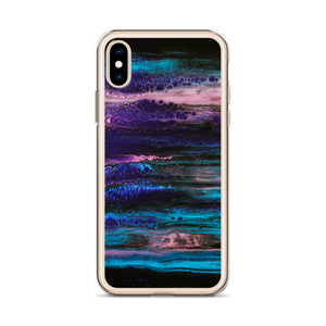 Purple Blue Abstract iPhone Case by Design Express