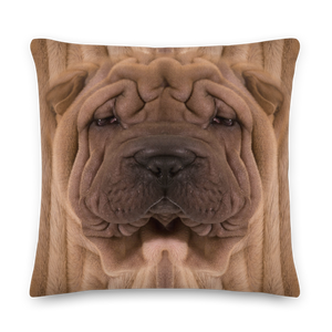 22×22 Shar Pei Dog Premium Pillow by Design Express