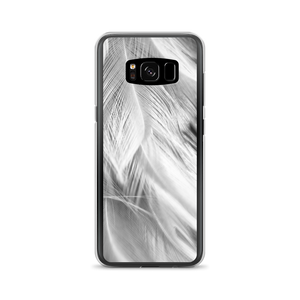 Samsung Galaxy S8 White Feathers Samsung Case by Design Express