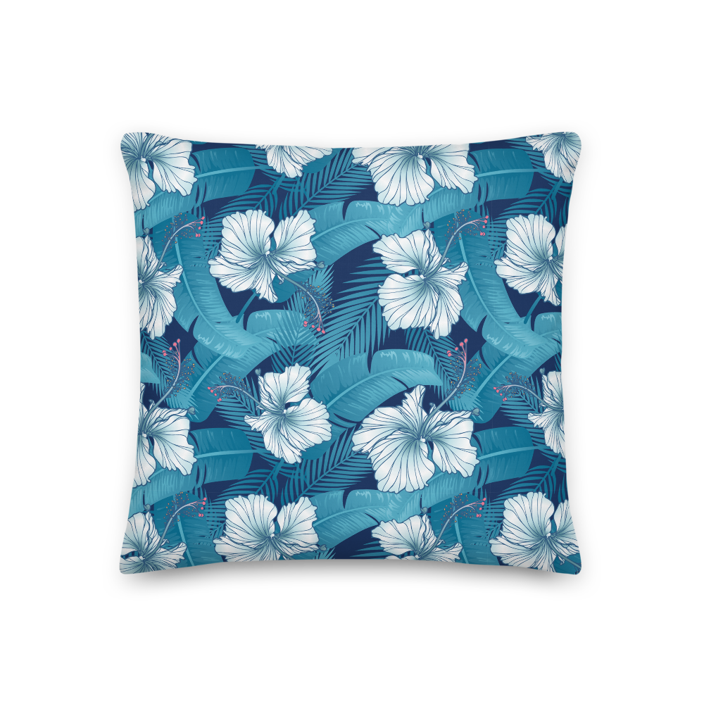 18×18 Hibiscus Leaf Square Premium Pillow by Design Express