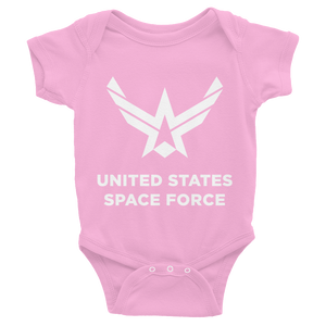 Pink / 6M United States Space Force "Reverse" Infant Bodysuit by Design Express