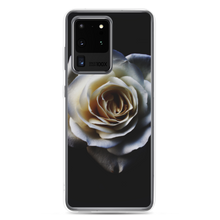 Samsung Galaxy S20 Ultra White Rose on Black Samsung Case by Design Express