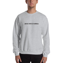 Sport Grey / S United States Of America Eagle Illustration Backside Sweatshirt by Design Express