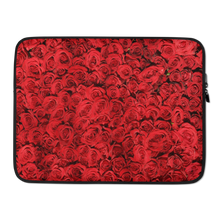 15 in Red Rose Pattern Laptop Sleeve by Design Express
