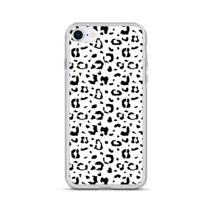 iPhone 7/8 Black & White Leopard Print iPhone Case by Design Express