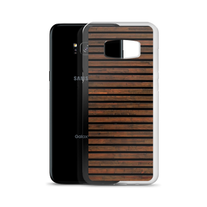 Horizontal Brown Wood Samsung Case by Design Express