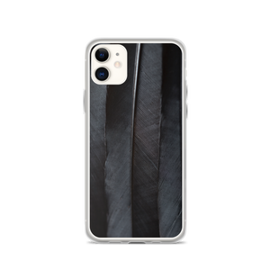 iPhone 11 Black Feathers iPhone Case by Design Express