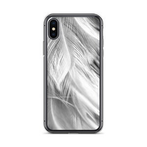 iPhone X/XS White Feathers iPhone Case by Design Express