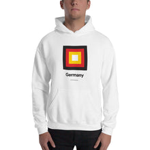White / S Germany "Frame" Hooded Sweatshirt by Design Express