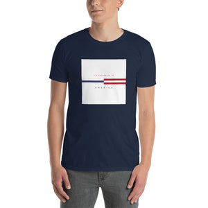 Navy / S America "Tommy" Square Unisex T-Shirt by Design Express