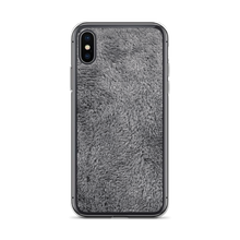 iPhone X/XS Soft Grey Fur Print iPhone Case by Design Express