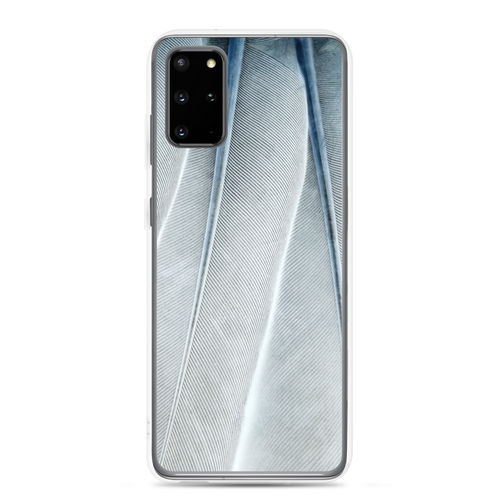 Samsung Galaxy S20 Plus White Feathers Texture Samsung Case by Design Express