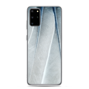 Samsung Galaxy S20 Plus White Feathers Texture Samsung Case by Design Express