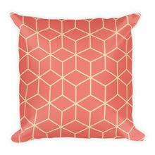 Default Title Diamonds Peach Square Premium Pillow by Design Express