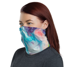 Blue Multicolor Marble Neck Gaiter Masks by Design Express
