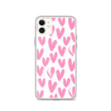 iPhone 11 Pink Heart Pattern iPhone Case by Design Express