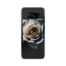 Samsung Galaxy S8 White Rose on Black Samsung Case by Design Express