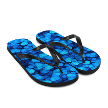 Crystalize Blue Flip-Flops by Design Express