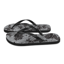 Grey Black Camoline Flip-Flops by Design Express