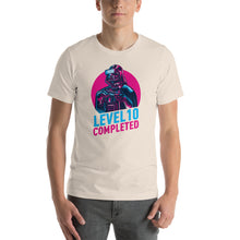 Soft Cream / S Darth Vader Level 10 Completed Short-Sleeve Unisex T-Shirt by Design Express