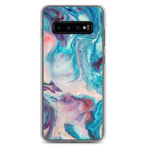 Samsung Galaxy S10+ Blue Multicolor Marble Samsung Case by Design Express