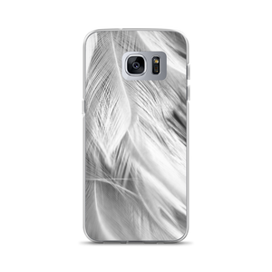 Samsung Galaxy S7 Edge White Feathers Samsung Case by Design Express