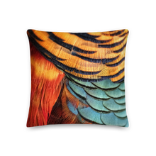 18×18 Golden Pheasant Square Premium Pillow by Design Express