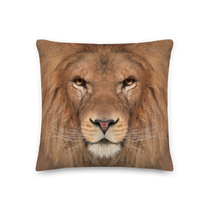 Default Title Lion "All Over Animal" Square Premium Pillow by Design Express