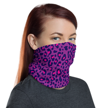 Purple Leopard Print Neck Gaiter Masks by Design Express