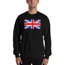 Black / S United Kingdom Flag "Solo" Sweatshirt by Design Express