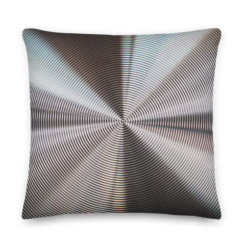 22×22 Hypnotizing Steel Square Premium Pillow by Design Express