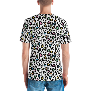 Color Leopard Print Men's T-shirt by Design Express