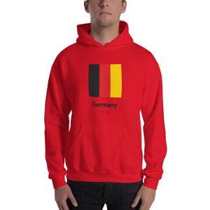 Red / S Germany "Block" Hooded Sweatshirt by Design Express