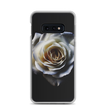 Samsung Galaxy S10e White Rose on Black Samsung Case by Design Express
