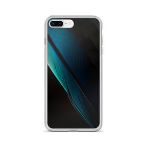 iPhone 7 Plus/8 Plus Blue Black Feather iPhone Case by Design Express