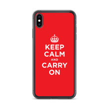 iPhone XS Max Red Keep Calm and Carry On iPhone Case iPhone Cases by Design Express