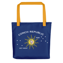 Yellow Key West Conch Republic Flag Allover Print Tote bag Totes by Design Express