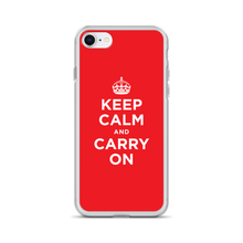 iPhone 7/8 Red Keep Calm and Carry On iPhone Case iPhone Cases by Design Express