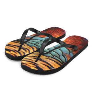 S Golden Pheasant Flip-Flops by Design Express