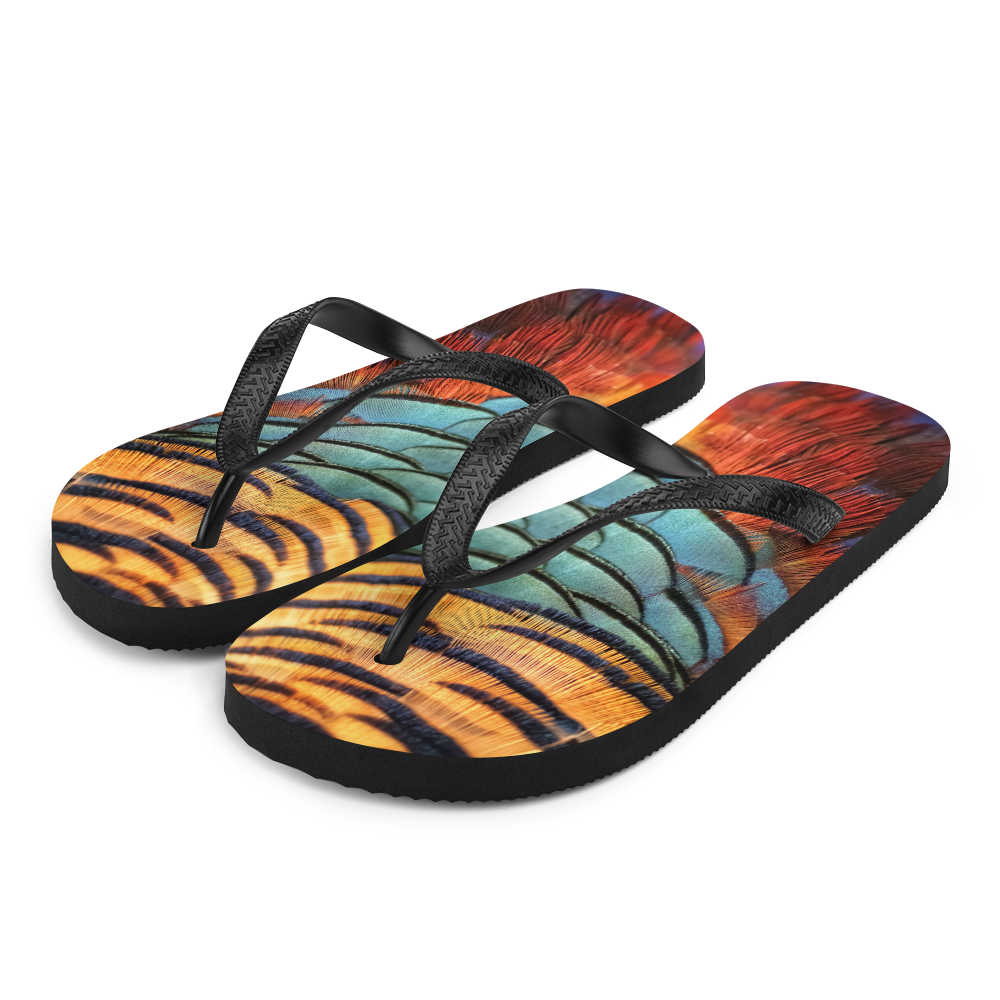 S Golden Pheasant Flip-Flops by Design Express