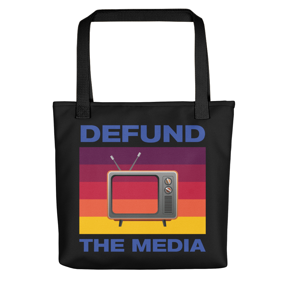 Default Title Defund The Media Color Tote bag by Design Express