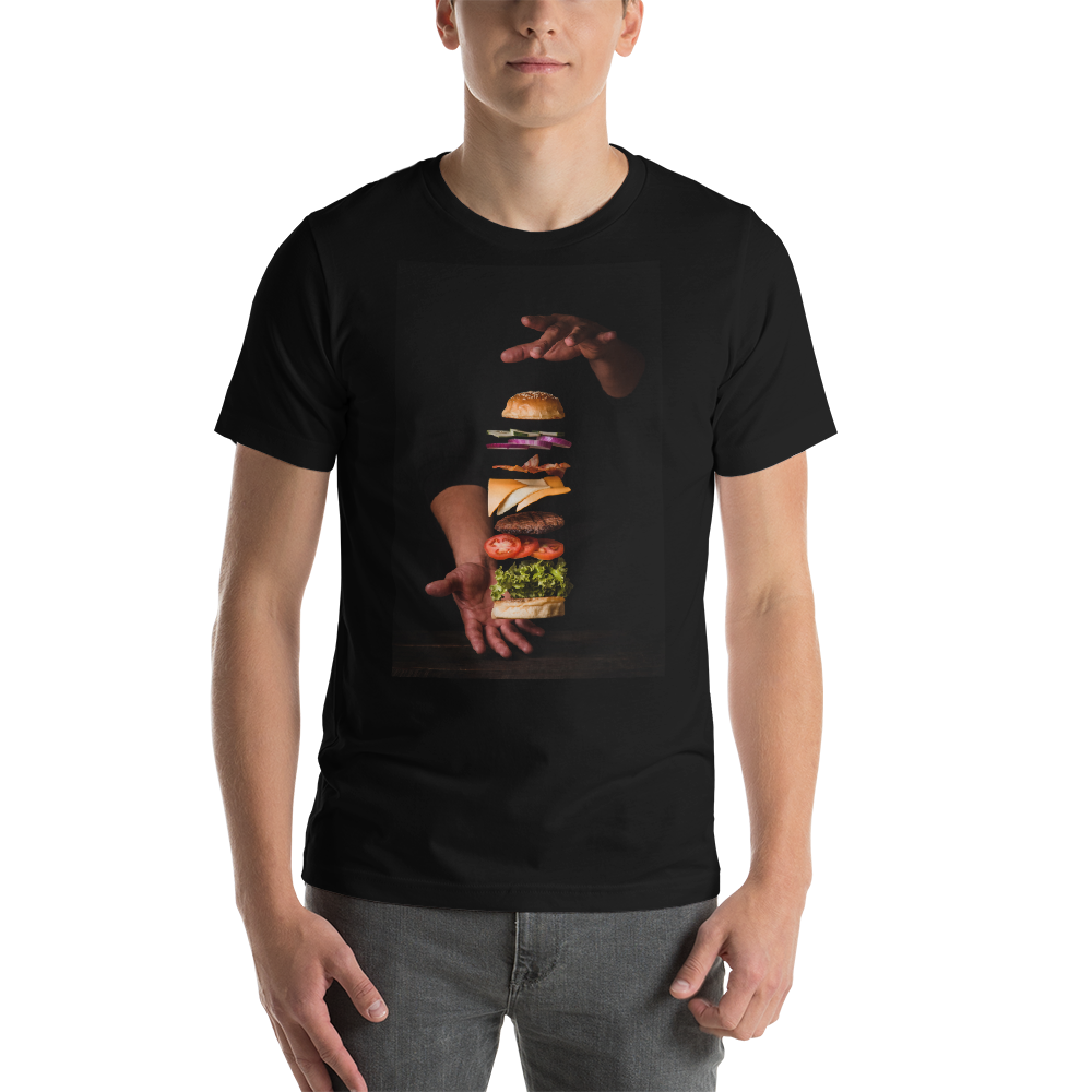 XS Burger Unisex T-Shirt by Design Express
