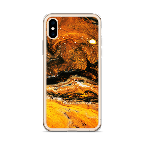 Yellow Orange Abstract iPhone Case by Design Express