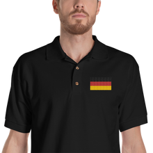 Black / S Germany Flag Embroidered Polo Shirt by Design Express