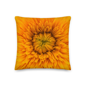 Yellow Flower Premium Pillow by Design Express