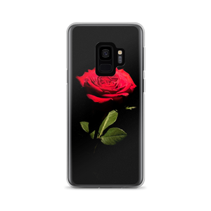 Samsung Galaxy S9 Red Rose on Black Samsung Case by Design Express
