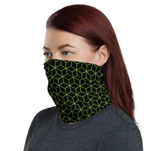 Diamond Green Black Pattern Neck Gaiter Masks by Design Express