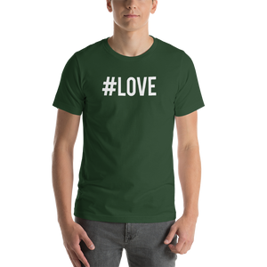 Forest / S Hashtag #LOVE Short-Sleeve Unisex T-Shirt by Design Express